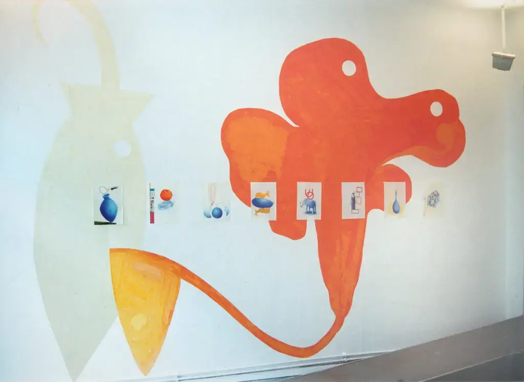 Galerie Naumann Stuttgart Klebebänder Arbeiten auf Papier 2001